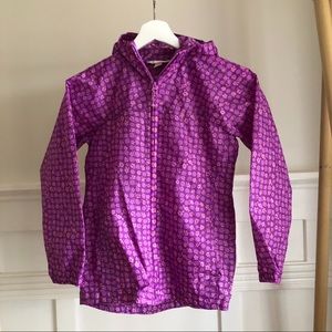Like New purple Lands End rain jacket